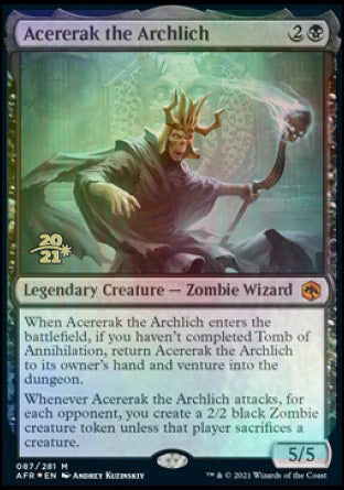 Acererak the Archlich [Dungeons & Dragons: Adventures in the Forgotten Realms Prerelease Promos] | Good Games Morley