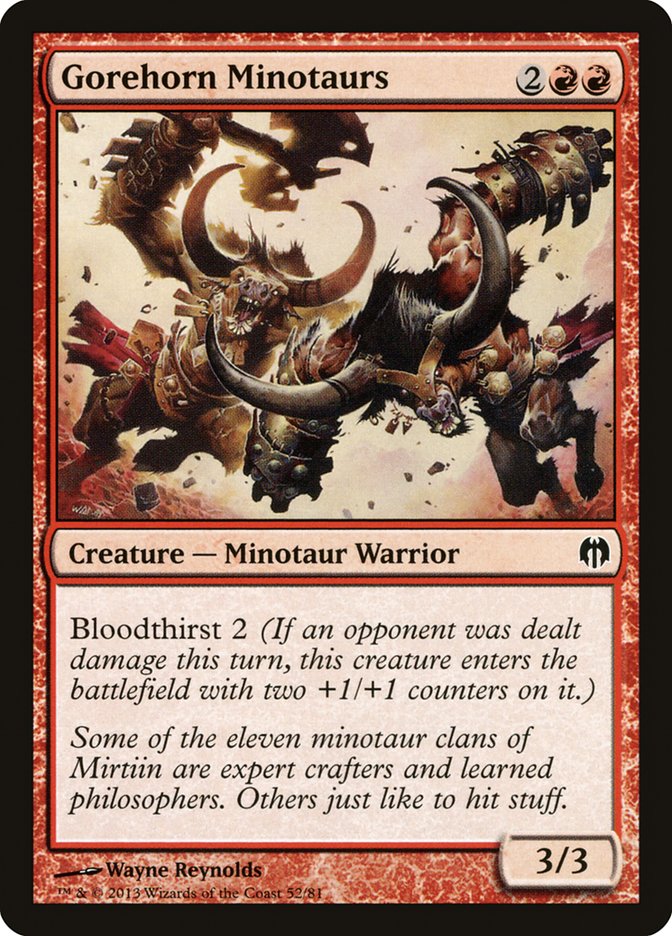 Gorehorn Minotaurs [Duel Decks: Heroes vs. Monsters] | Good Games Morley