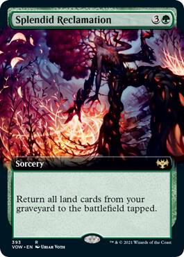 Splendid Reclamation Extended Art 393 (Innistrad: Crimson Vow)  - Foil | Good Games Morley