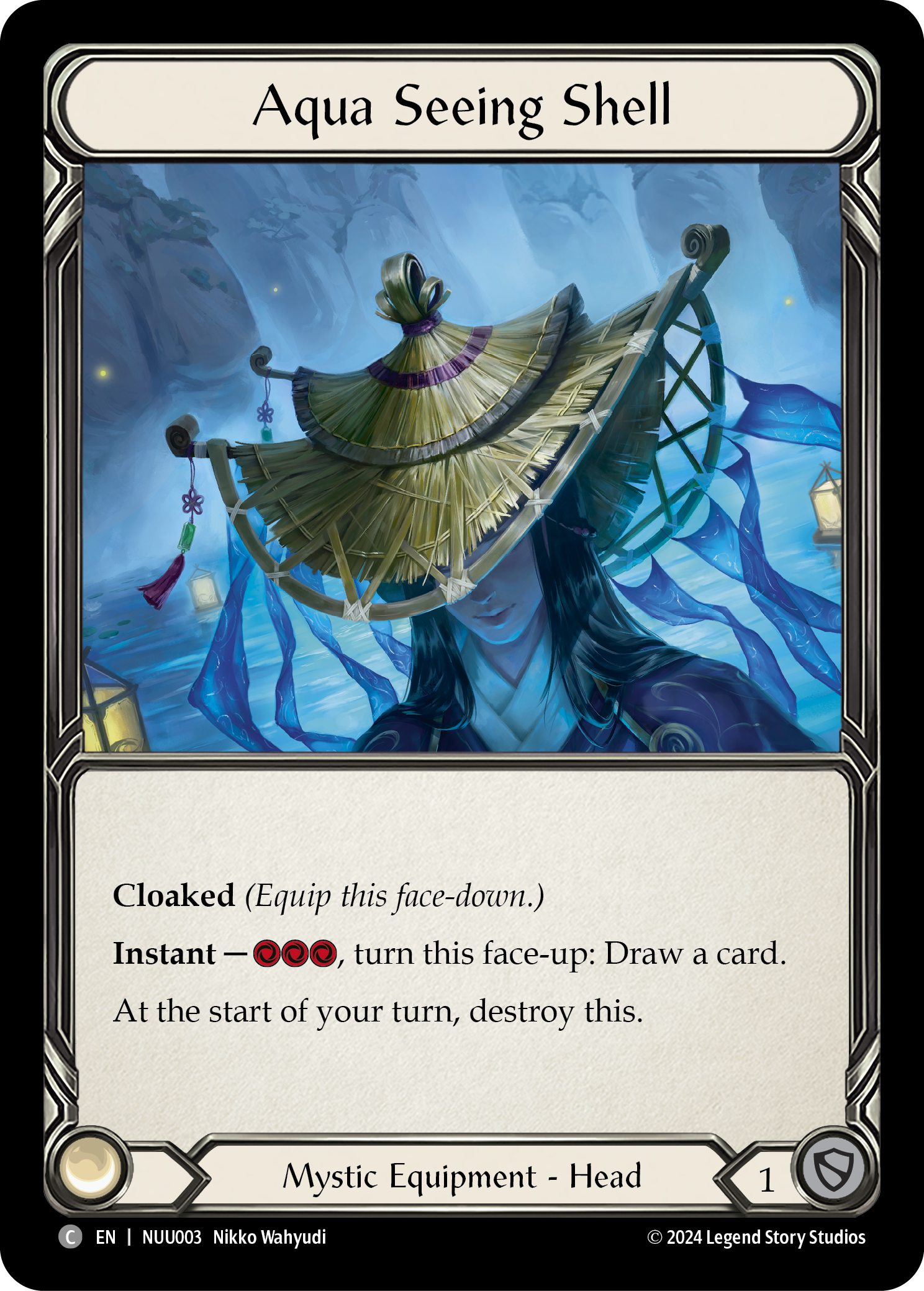 Aqua Seeing Shell [NUU003] (Part the Mistveil Nuu Blitz Deck) | Good Games Morley