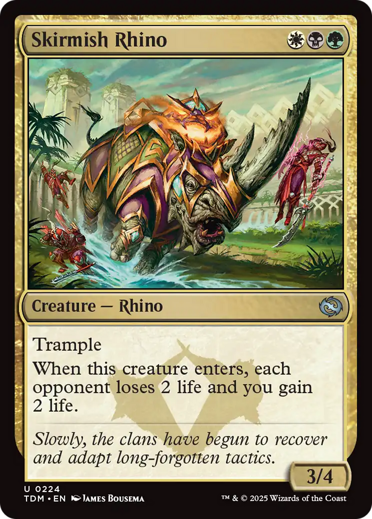 Skirmish Rhino (224) [Tarkir: Dragonstorm] | Good Games Morley