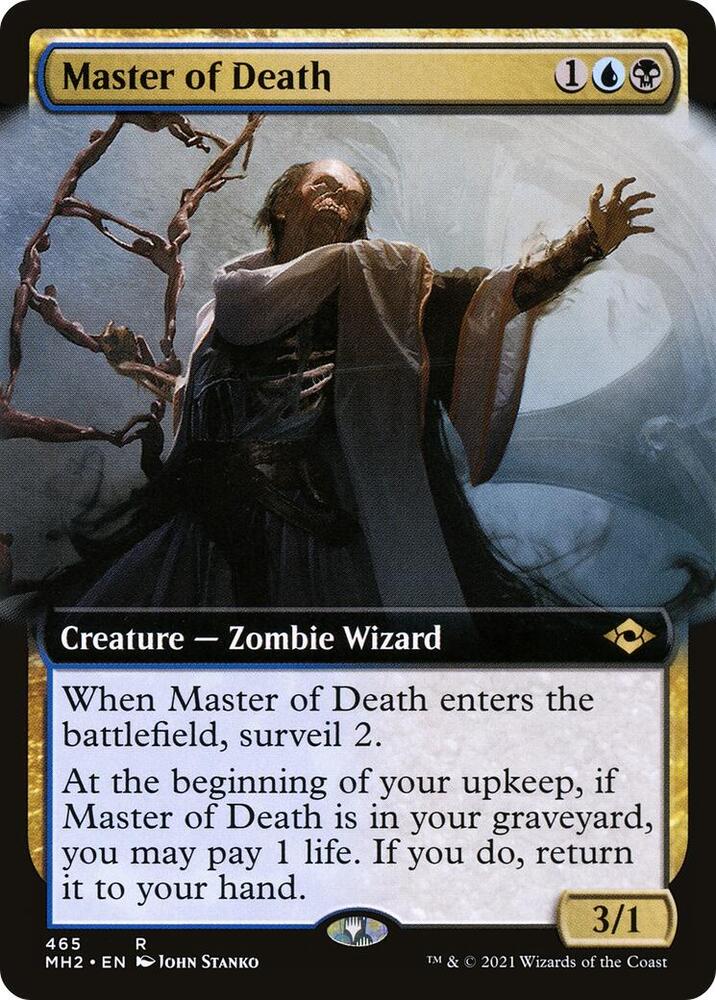 Master of Death Extended Art 465/303 (Modern Horizons 2)  - Foil | Good Games Morley