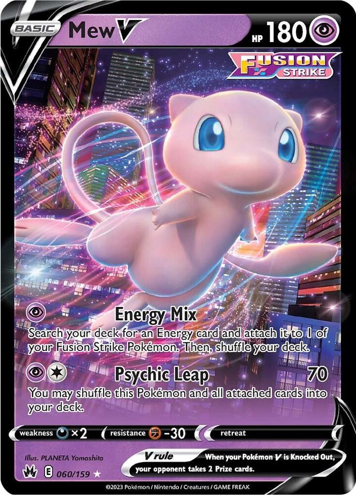 Mew V 060/159 (SWSH: Crown Zenith)  - Holofoil | Good Games Morley