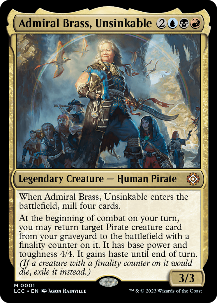 Admiral Brass, Unsinkable (Display Commander) [The Lost Caverns of Ixalan Commander] | Good Games Morley