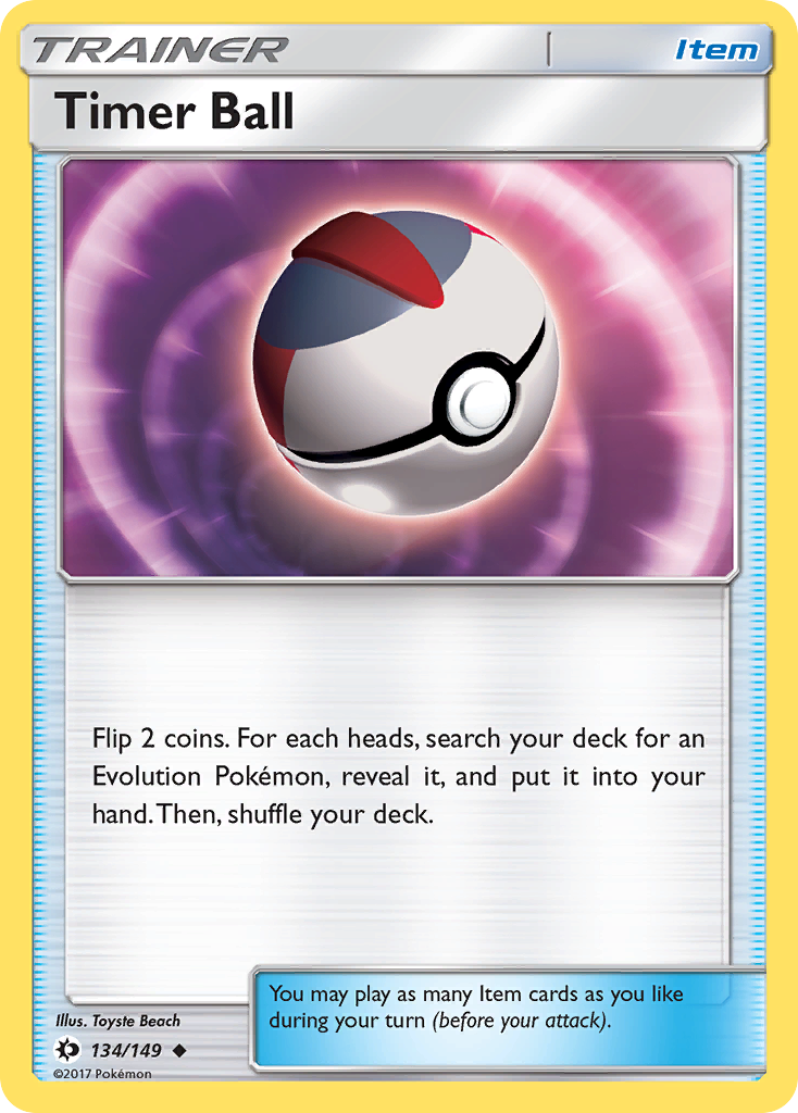 Timer Ball (134/149) [Sun & Moon: Base Set] | Good Games Morley