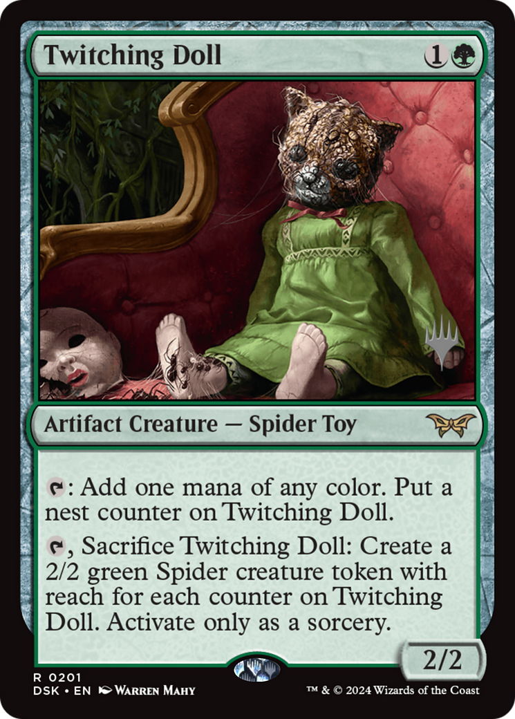 Twitching Doll (Promo Pack) [Duskmourn: House of Horror Promos] | Good Games Morley