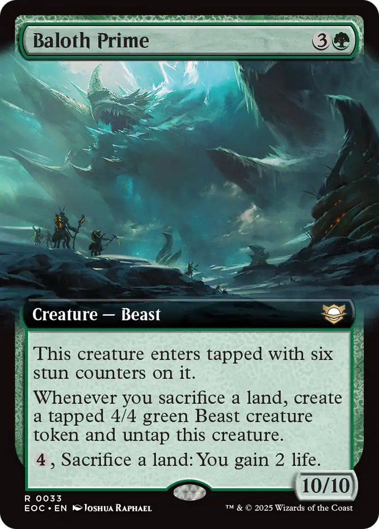 Baloth Prime (Extended Art) [Edge of Eternities Commander] | Good Games Morley