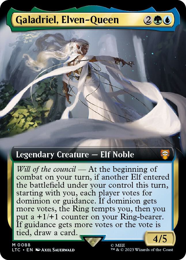 Galadriel, Elven-Queen 88/347 (Commander: The Lord of the Rings: Tales of Middle-earth)  - Extended Art Foil | Good Games Morley