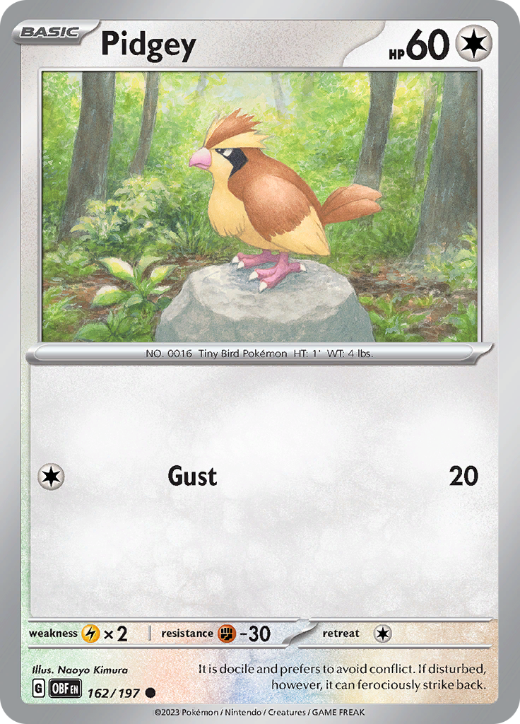 Pidgey (162/197) [Scarlet & Violet: Obsidian Flames] | Good Games Morley
