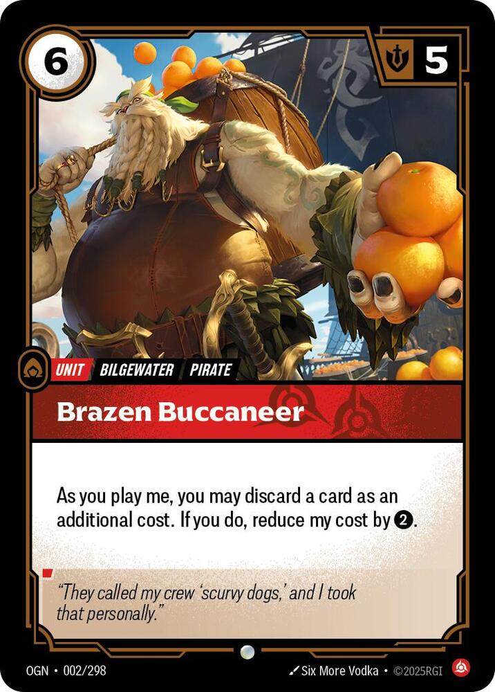 Brazen Buccaneer 002/298 (Origins)  | Good Games Morley