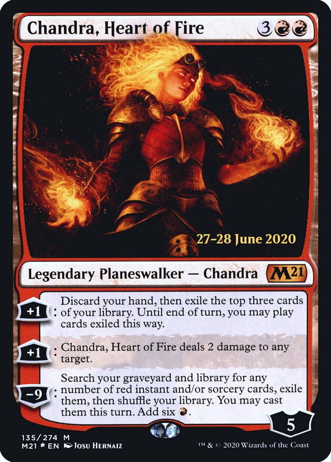 Chandra, Heart of Fire [Core Set 2021 Prerelease Promos] | Good Games Morley