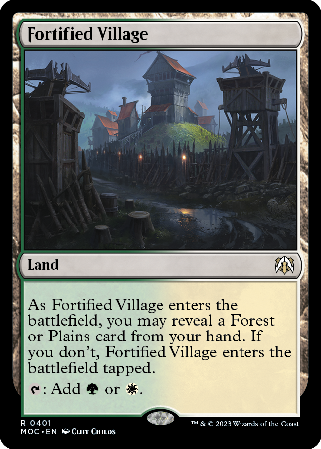 Fortified Village [March of the Machine Commander] | Good Games Morley