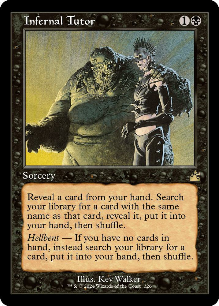 Infernal Tutor 326/291 (Ravnica Remastered)  - Retro | Good Games Morley