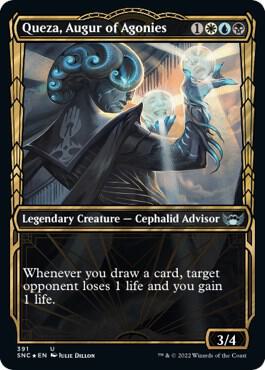 Queza Augur of Agonies Gilded Foil 391/281 (Streets of New Capenna)  - Foil | Good Games Morley