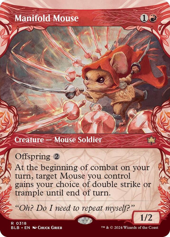 Manifold Mouse 318 (Bloomburrow)  - Showcase Foil | Good Games Morley