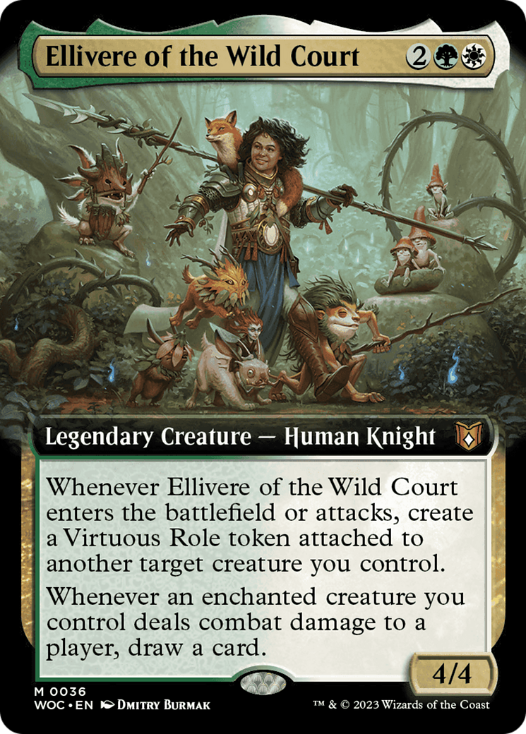 Ellivere of the Wild Court (Extended Art) [Wilds of Eldraine Commander] | Good Games Morley