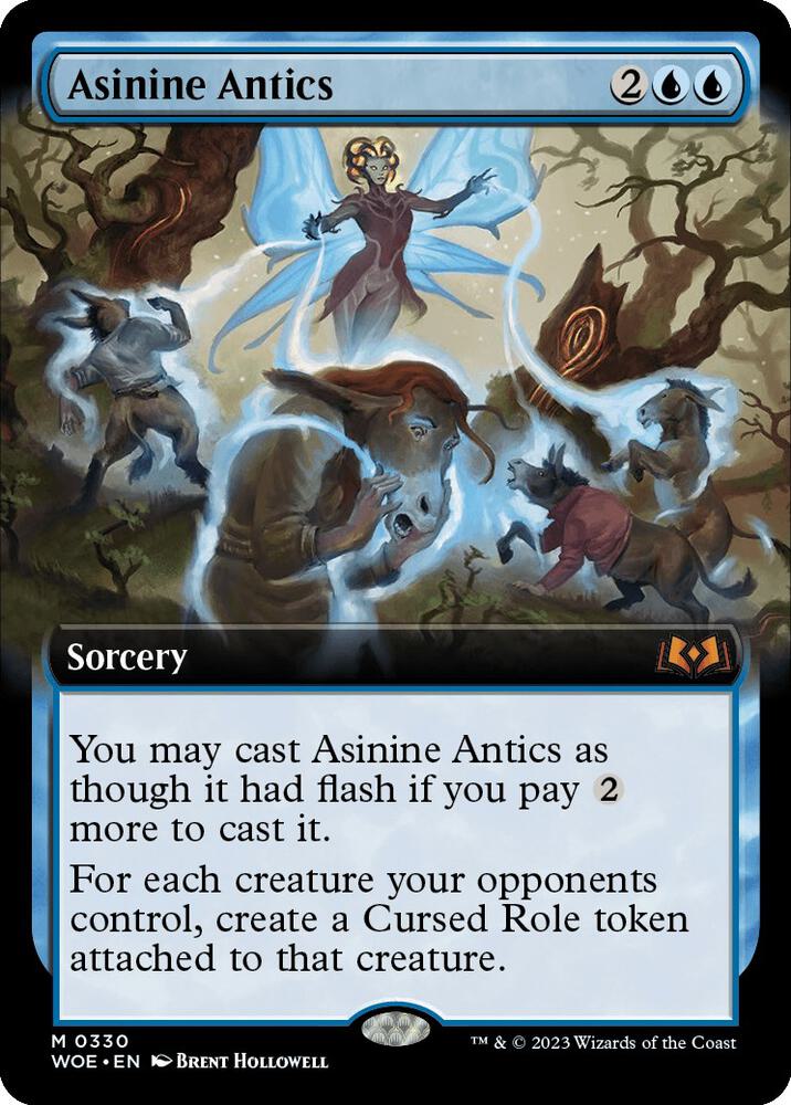 Asinine Antics 330/276 (Wilds of Eldraine)  - Extended Art Foil | Good Games Morley