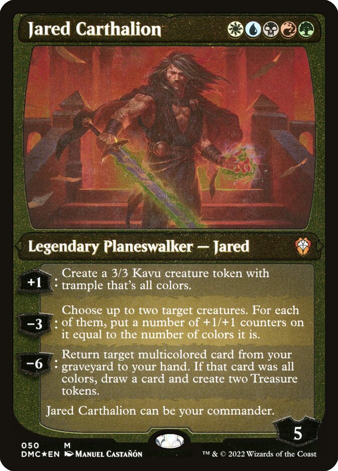 Jared Carthalion (Showcase Display Commander) [Dominaria United Commander] | Good Games Morley