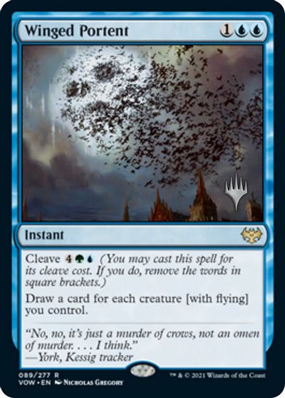 Winged Portent (Promo Pack) [Innistrad: Crimson Vow Promos] | Good Games Morley