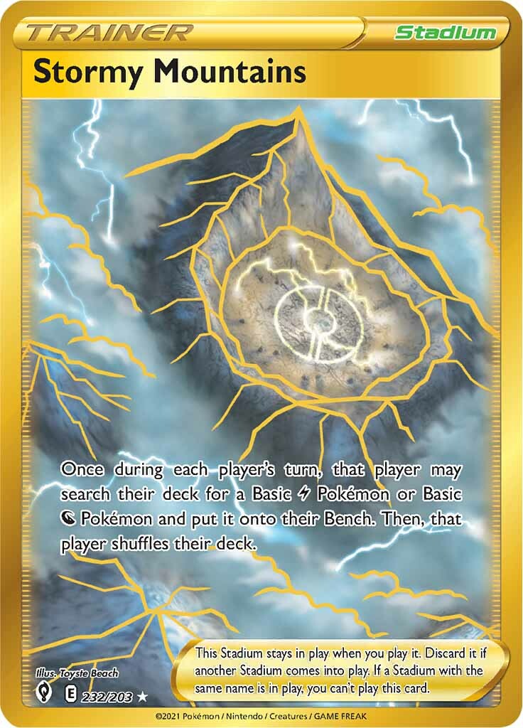 Stormy Mountains (232/203) [Sword & Shield: Evolving Skies] | Good Games Morley