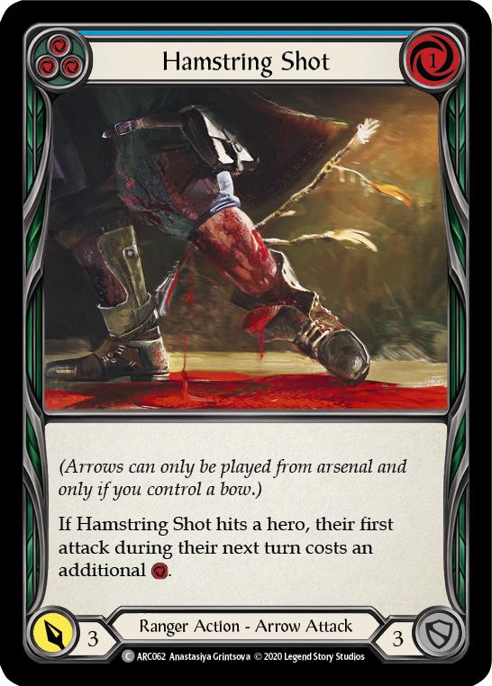 Hamstring Shot (Blue) [U-ARC062] (Arcane Rising Unlimited)  Unlimited Normal | Good Games Morley