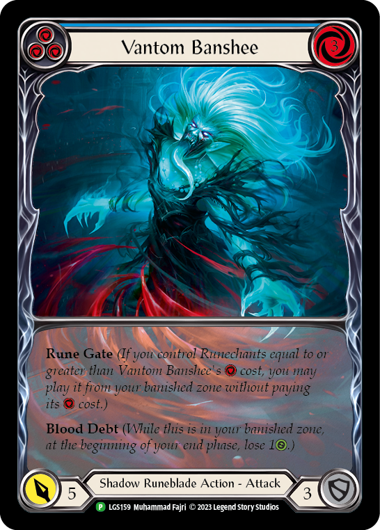Vantom Banshee (Blue) (Extended Art) [LGS159] (Promo)  Rainbow Foil | Good Games Morley