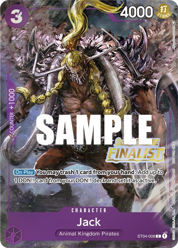 Jack (Online Regional 2023) [Finalist] [One Piece Promotion Cards] | Good Games Morley