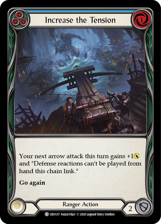 Increase the Tension (Blue) [CRU137] (Crucible of War)  1st Edition Rainbow Foil | Good Games Morley