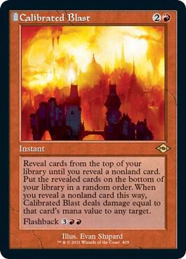 Calibrated Blast Retro Frame Foil Etched 405 (Modern Horizons 2)  - Foil | Good Games Morley