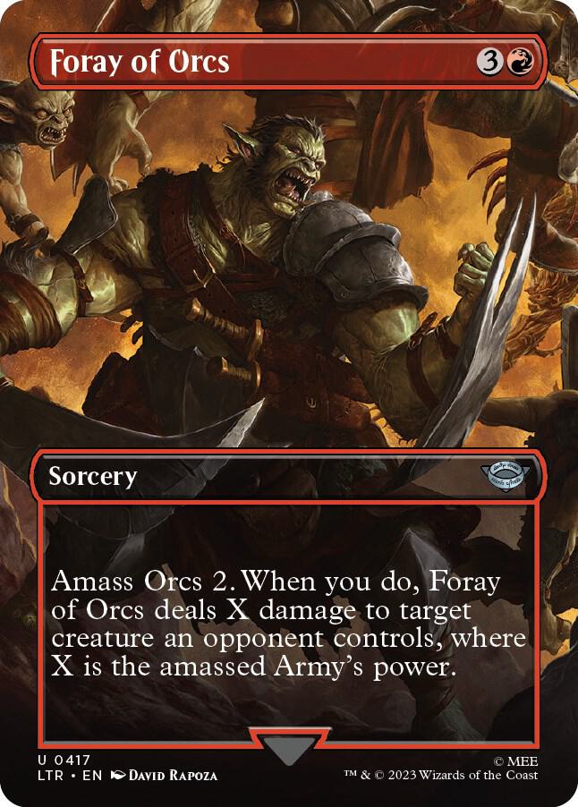 Foray of Orcs 417 (Universes Beyond: The Lord of the Rings: Tales of Middle-earth)  - Borderless | Good Games Morley