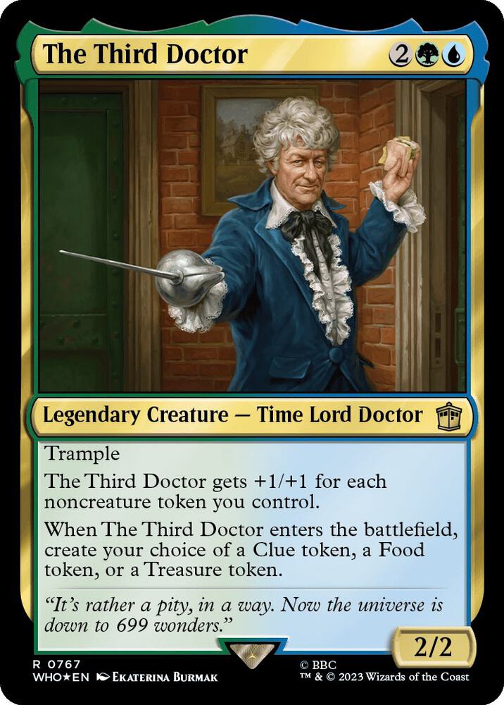 The Third Doctor 767/331 (Universes Beyond: Doctor Who)  - Surge Foil | Good Games Morley