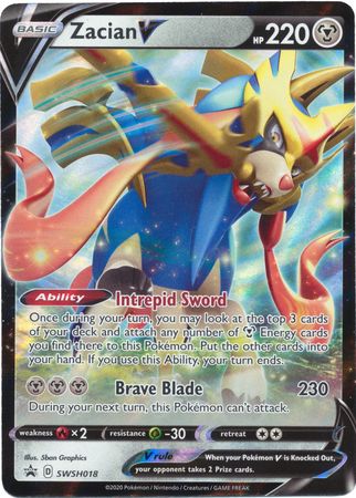 Zacian V (SWSH018) [Sword & Shield: Black Star Promos] | Good Games Morley