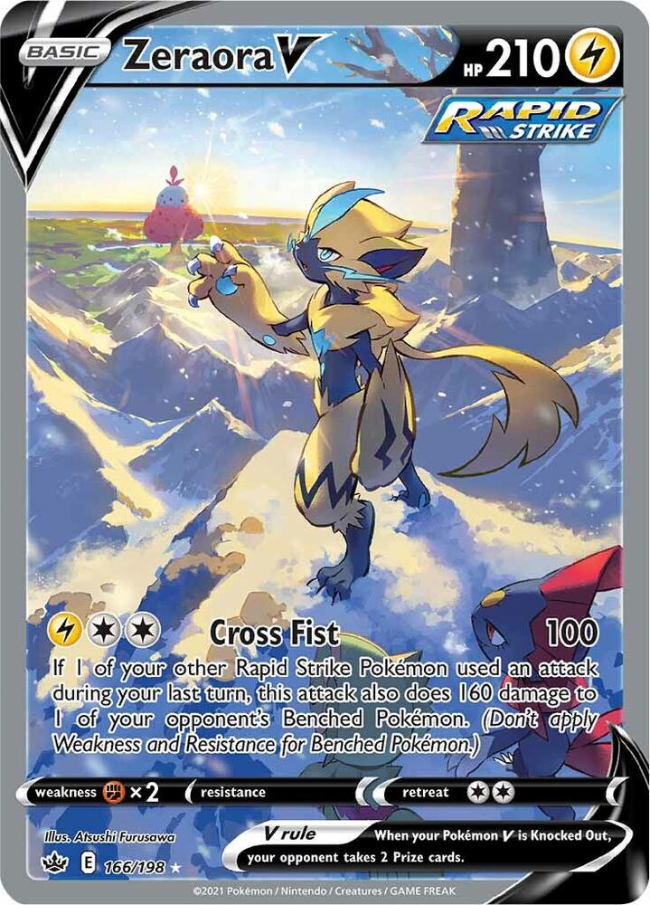 Zeraora V 166/198 (SWSH06: Chilling Reign)  - Holofoil | Good Games Morley