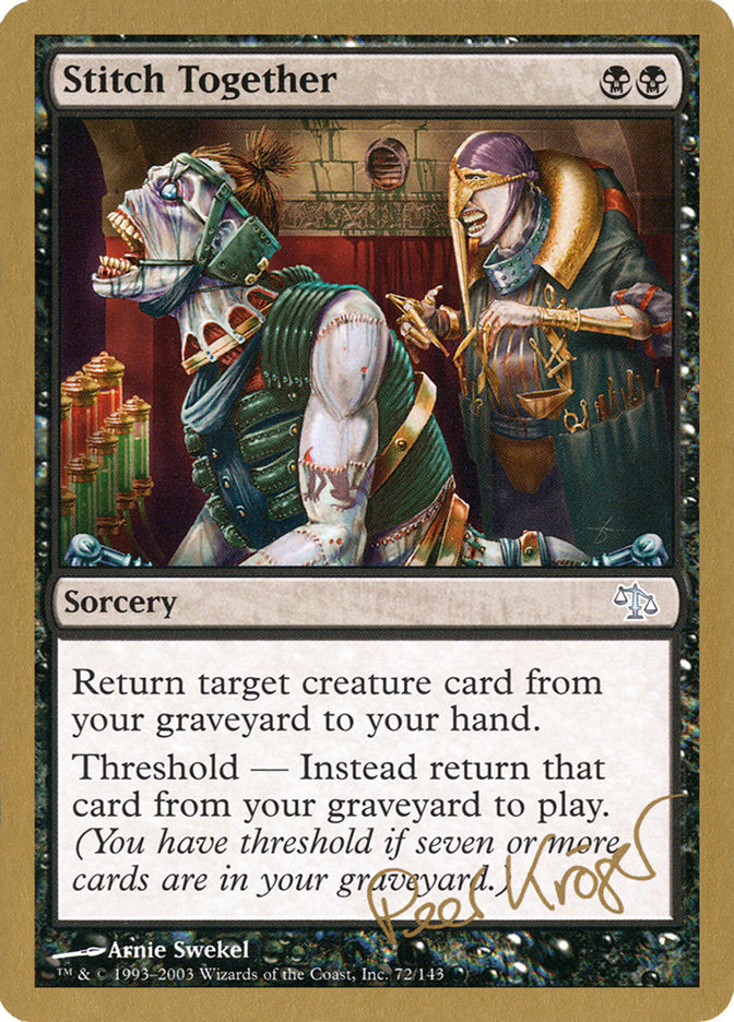 Stitch Together (Peer Kroger) [World Championship Decks 2003] | Good Games Morley