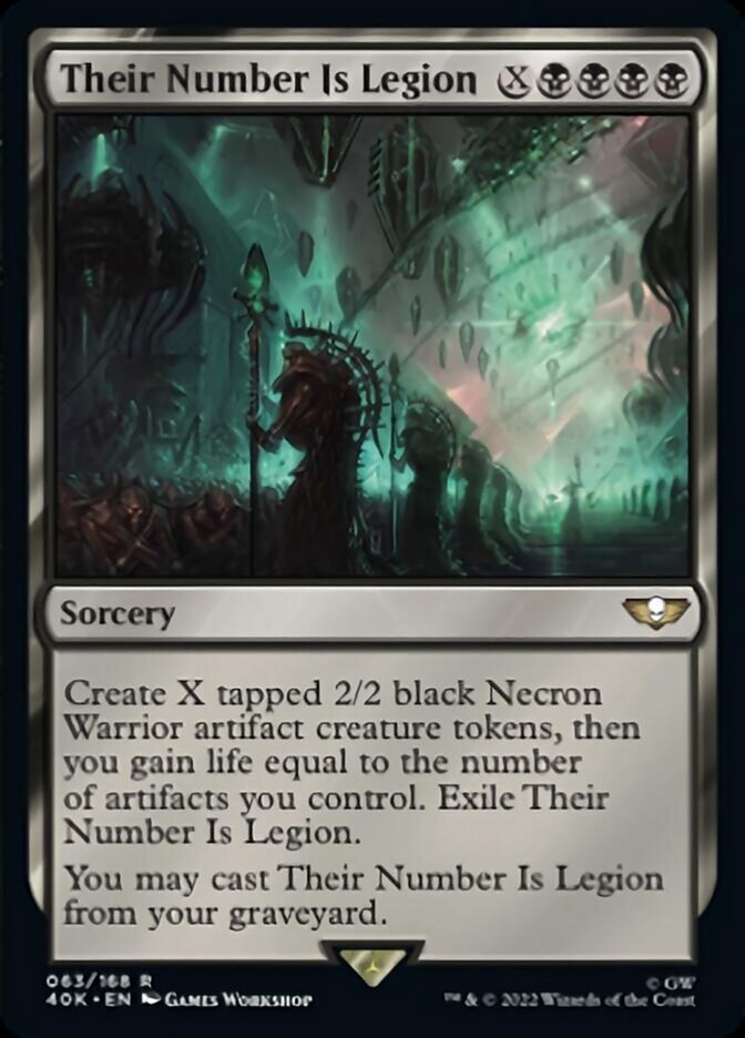 Their Number Is Legion (Surge Foil) [Warhammer 40,000] | Good Games Morley