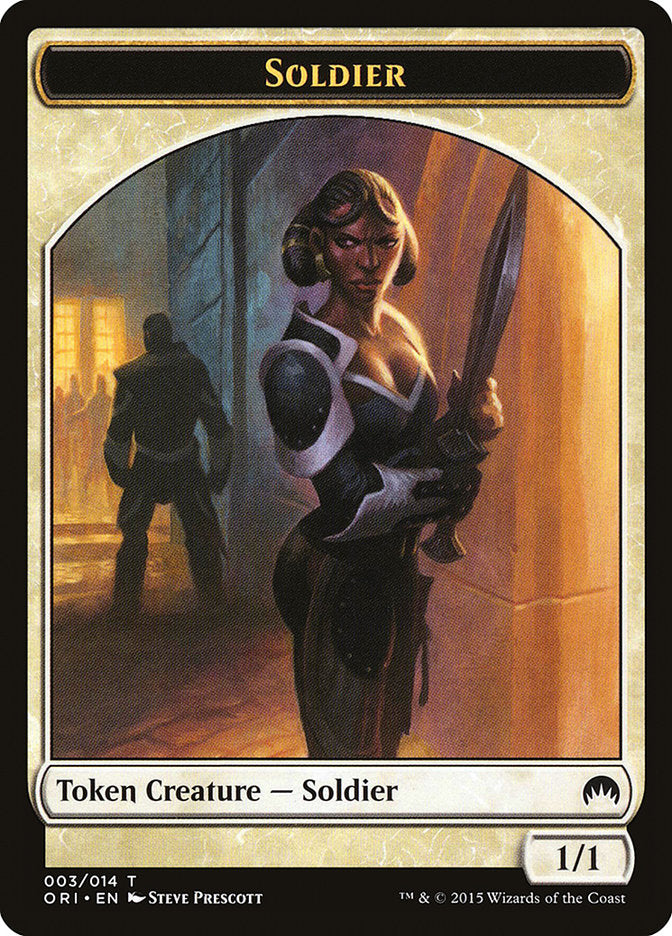 Soldier Token [Magic Origins Tokens] | Good Games Morley