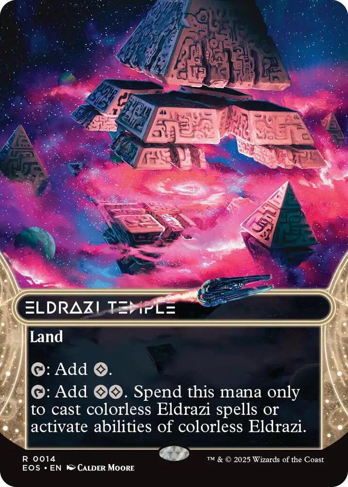 Eldrazi Temple  14 (Edge of Eternities: Stellar Sights)  - Borderless | Good Games Morley