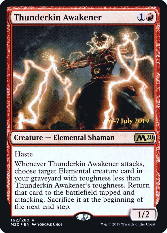 Thunderkin Awakener [Core Set 2020 Prerelease Promos] | Good Games Morley