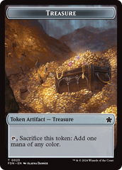 Goblin // Treasure Double-Sided Token [Foundations Tokens] | Good Games Morley