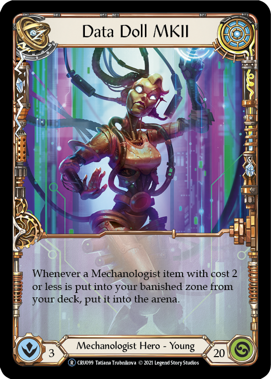 Data Doll MKII [U-CRU099] (Crucible of War Unlimited)  Unlimited Rainbow Foil | Good Games Morley
