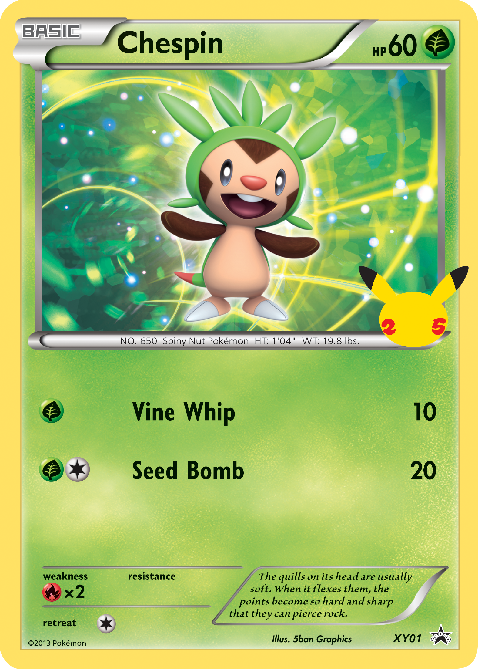 Chespin (XY01) (Jumbo Card) [First Partner Pack] | Good Games Morley