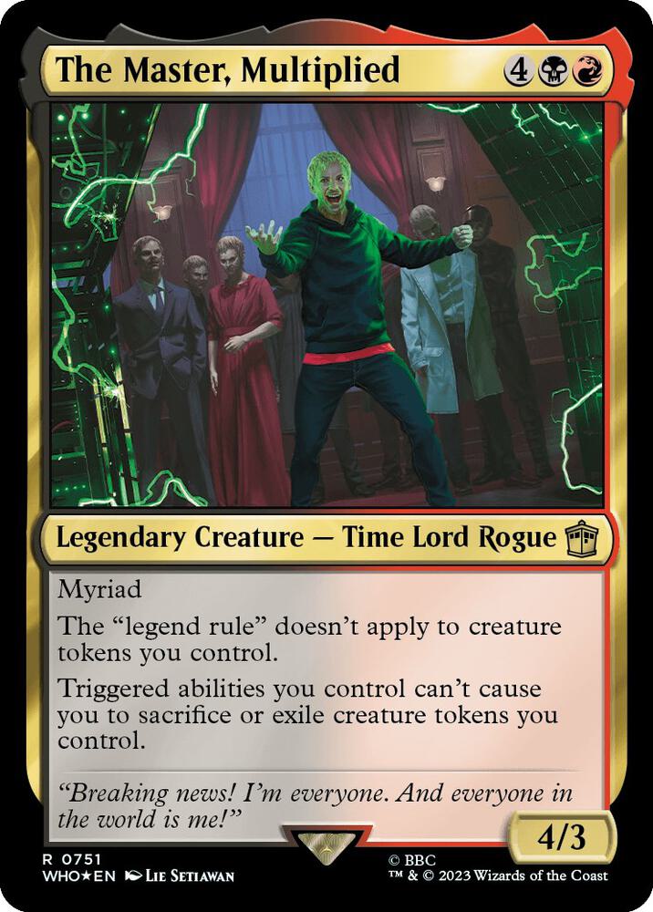 The Master, Multiplied 751/331 (Universes Beyond: Doctor Who)  - Surge Foil | Good Games Morley