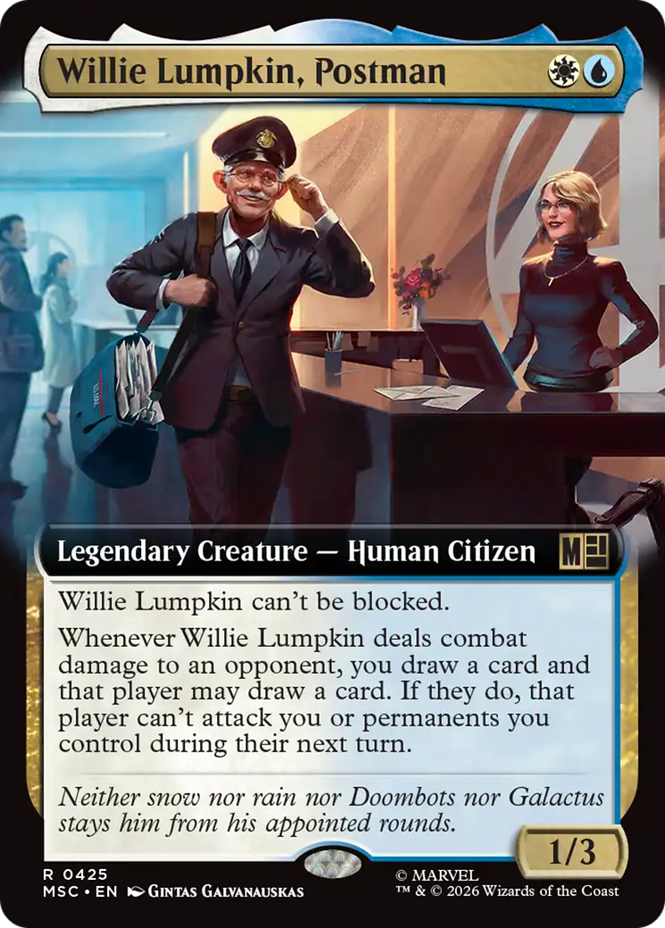 Willie Lumpkin, Postman (Extended Art) [Marvel Super Heroes Commander] | Good Games Morley