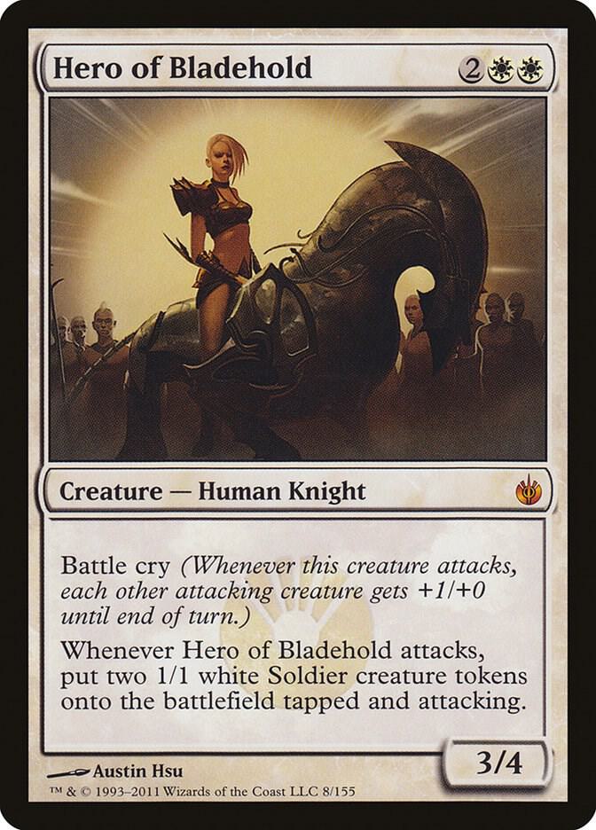 Hero of Bladehold 8/155 (Mirrodin Besieged)  | Good Games Morley