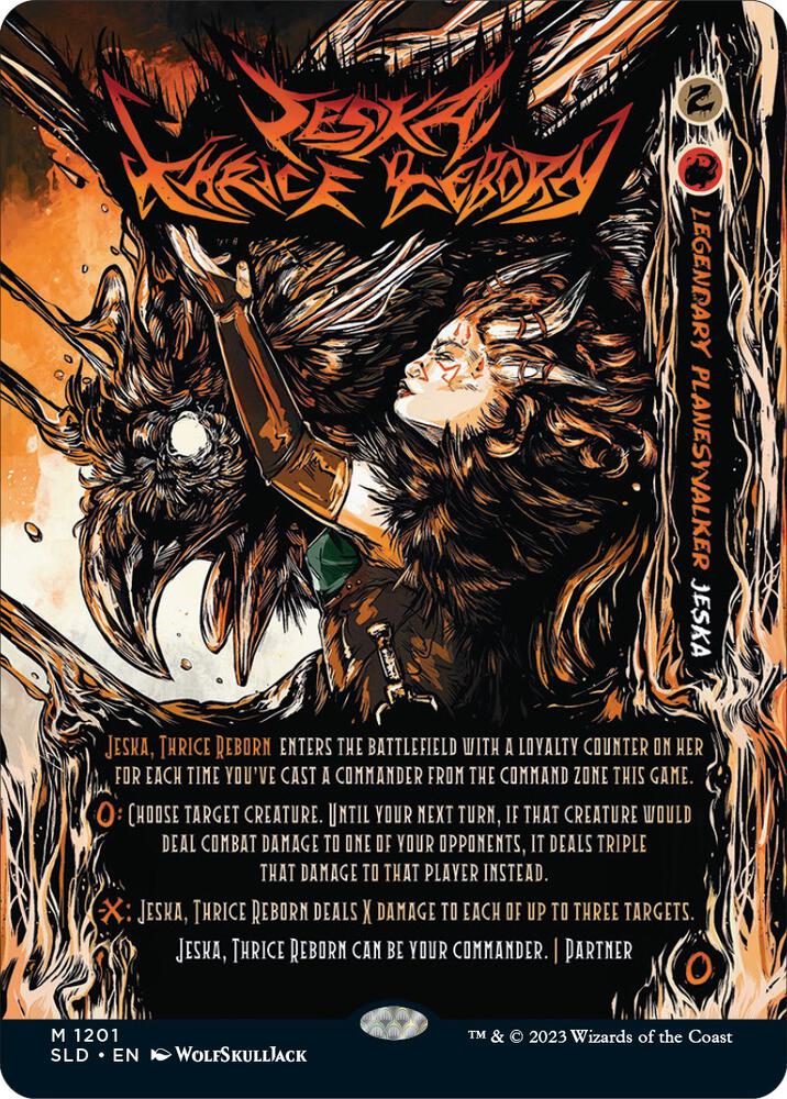 Jeska, Thrice Reborn 1201 (Secret Lair Drop Series)  - Borderless Foil | Good Games Morley