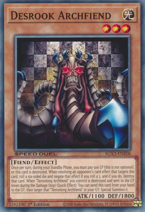 Desrook Archfiend [SGX3-ENE08] Common | Good Games Morley