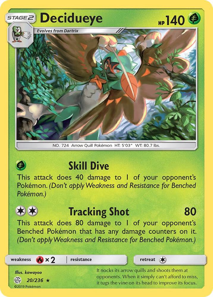 Decidueye 020/236 (SM - Cosmic Eclipse)  - Holofoil | Good Games Morley