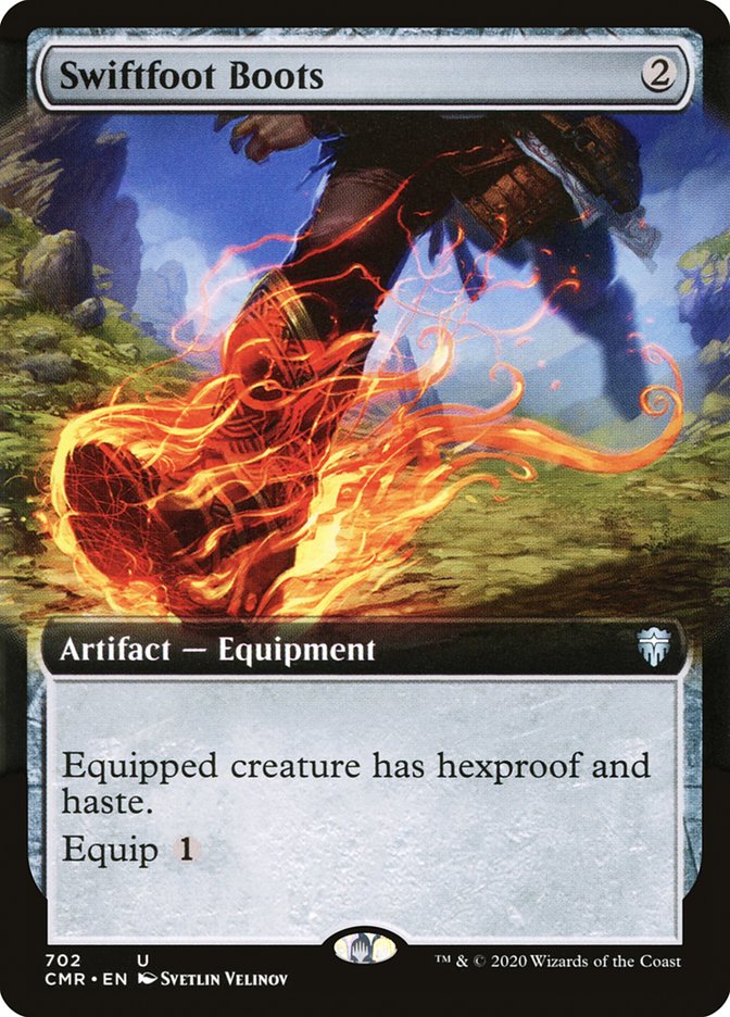 Swiftfoot Boots (Extended Art) [Commander Legends] | Good Games Morley