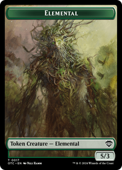 Insect // Elemental (0017) Double-Sided Token [Outlaws of Thunder Junction Commander Tokens] | Good Games Morley