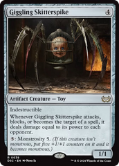 Giggling Skitterspike (Extended Art) [Duskmourn: House of Horror Commander] | Good Games Morley